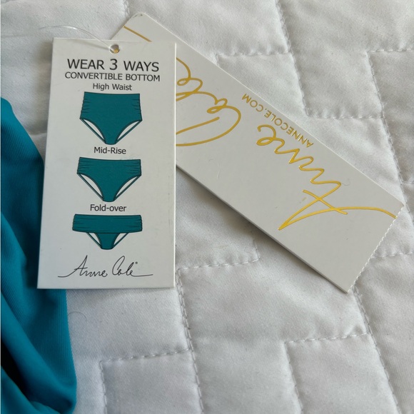 ANNE COLE Tankini Set w Coverup - Picture 10 of 16